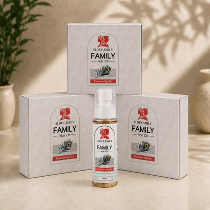 Flou Family Premium Hair Oil Natural Hair Growth & Strength Formula