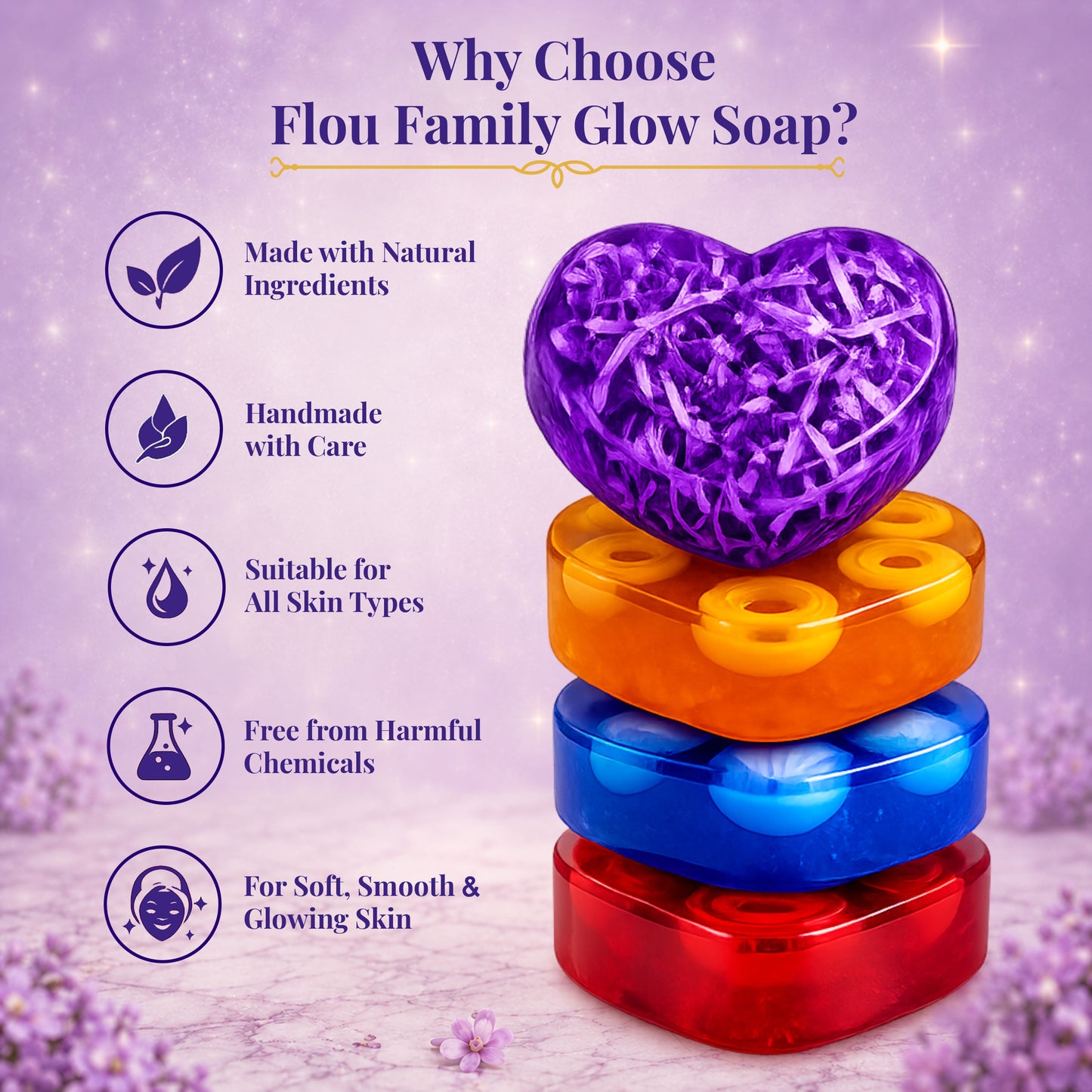 Premium Handmade Glow Soap Collection - Natural Skincare for Healthy & Radiant Skin