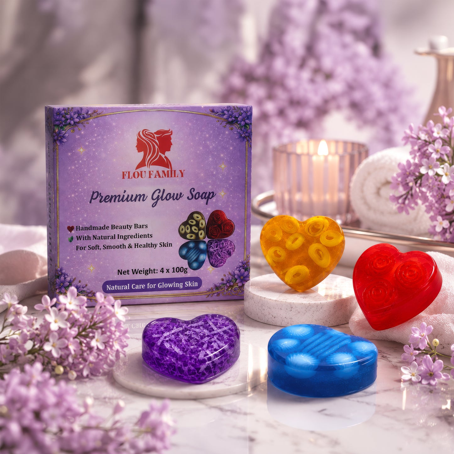 Premium Handmade Glow Soap Collection - Natural Skincare for Healthy & Radiant Skin