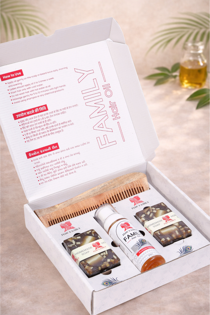 Flou Family Premium Hair Oil Natural Hair Growth & Strength Formula