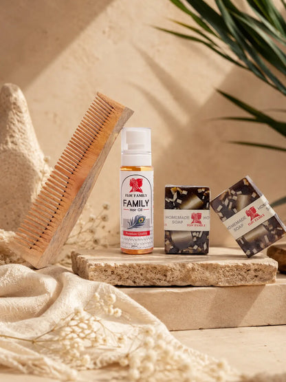 Flou Family Premium Hair Oil Natural Hair Growth & Strength Formula
