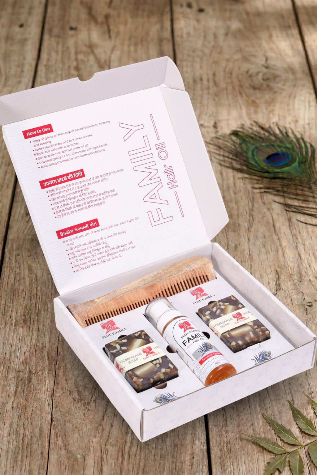 Floufamily Hair Oil Kit ingredients and formulation process