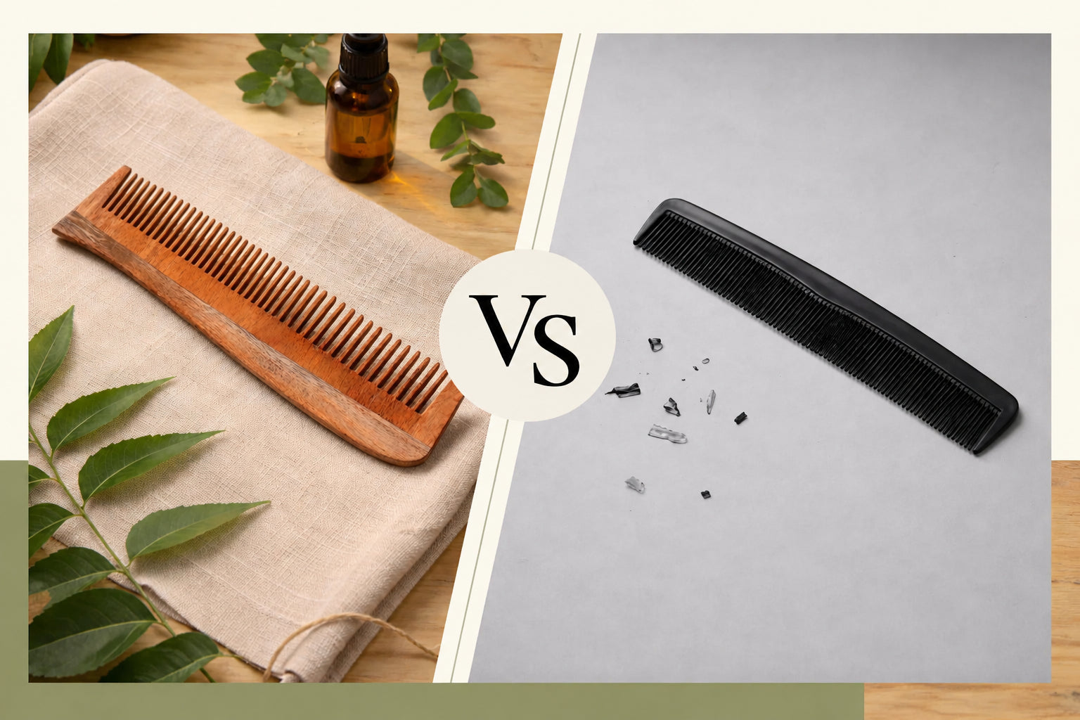 Neem vs Plastic Comb