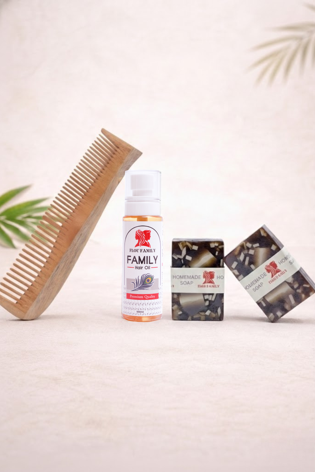 Flou Family Premium Hair Oil Natural Hair Growth & Strength Formula